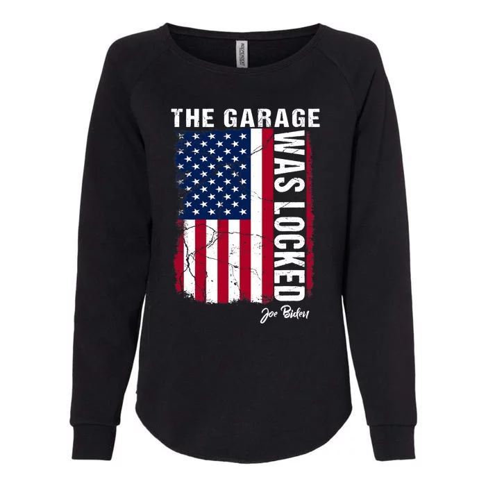 The Garage Was Locked - Funny Joe Biden classified documents Womens California Wash Sweatshirt