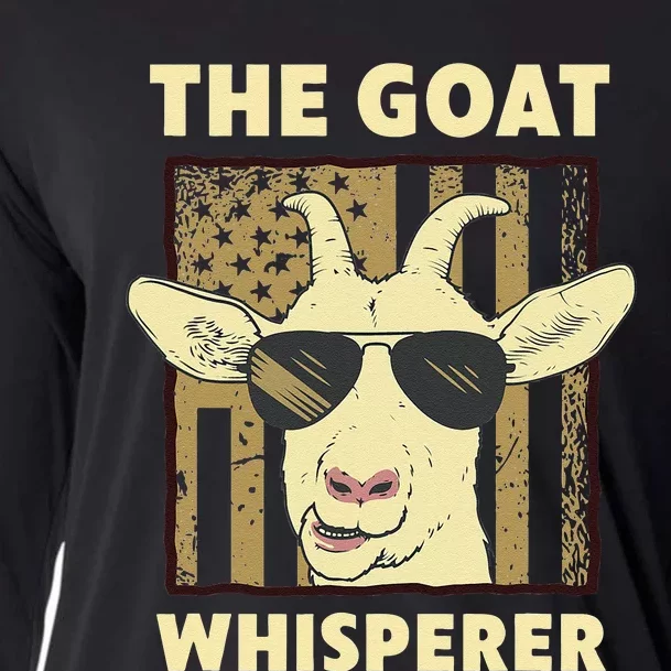 The Goat Whisperer Design Farmer funny Goat Lover Cooling Performance Long Sleeve Crew