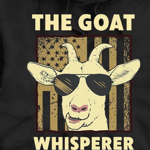 The Goat Whisperer Design Farmer funny Goat Lover Tie Dye Hoodie