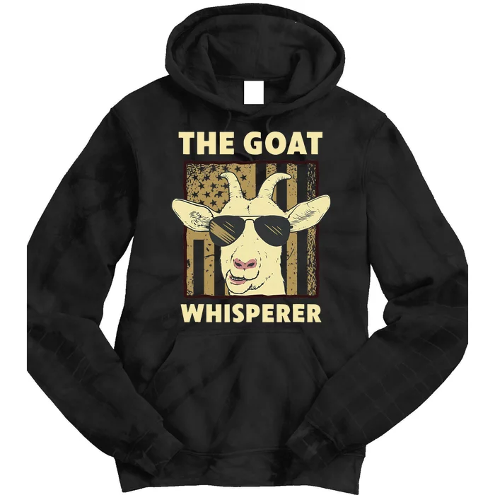 The Goat Whisperer Design Farmer funny Goat Lover Tie Dye Hoodie