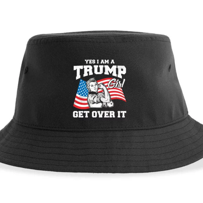 Trump Girl Yes I Am A Trump Girl Get Over It Sustainable Bucket Hat