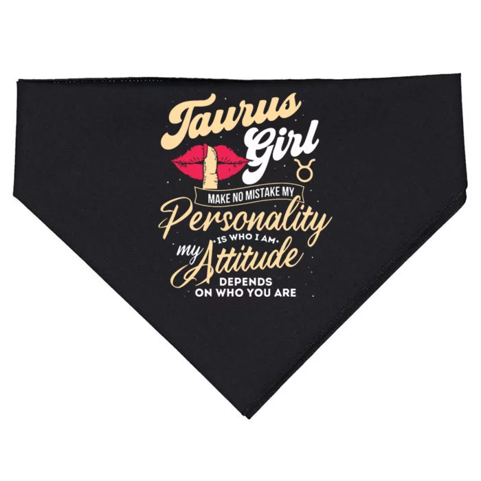 Taurus Girl Zodiac Sign Horoscope Astrology Astrologer USA-Made Doggie Bandana