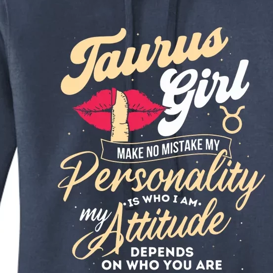 Taurus Girl Zodiac Sign Horoscope Astrology Astrologer Women's Pullover Hoodie