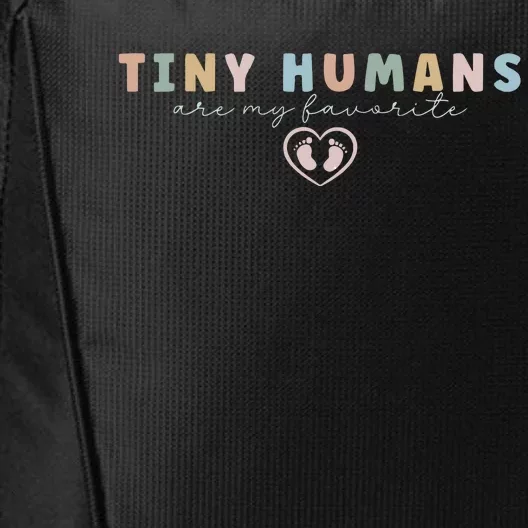 Tiny Humans Are My Favorite Tiny Humans Peds Nurse City Backpack