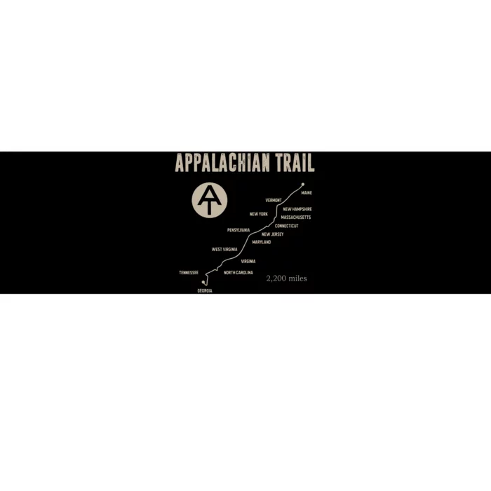 Thruh Hiker Appalachian Trail Hiking Bumper Sticker