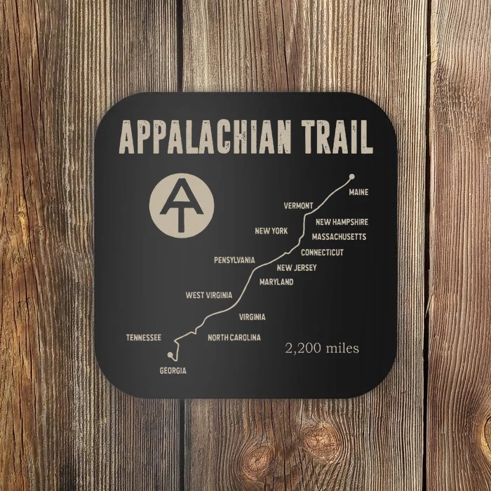 Thruh Hiker Appalachian Trail Hiking Coaster