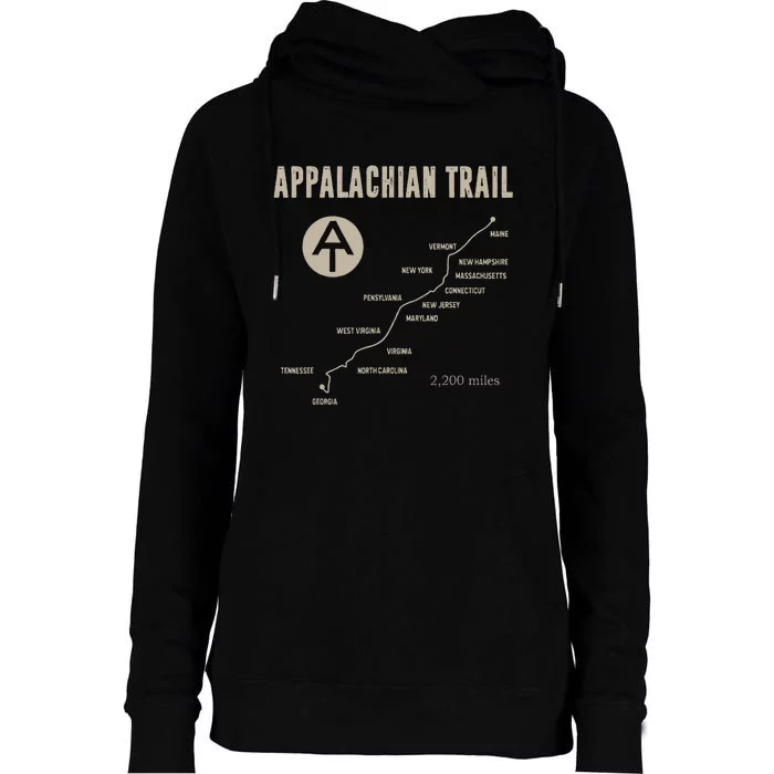 Thruh Hiker Appalachian Trail Hiking Womens Funnel Neck Pullover Hood