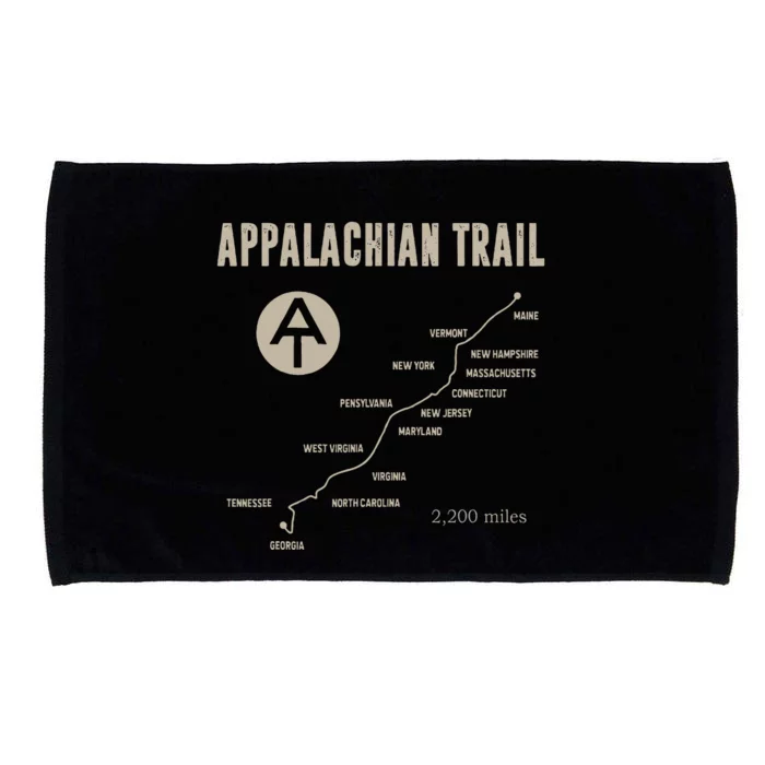 Thruh Hiker Appalachian Trail Hiking Microfiber Hand Towel