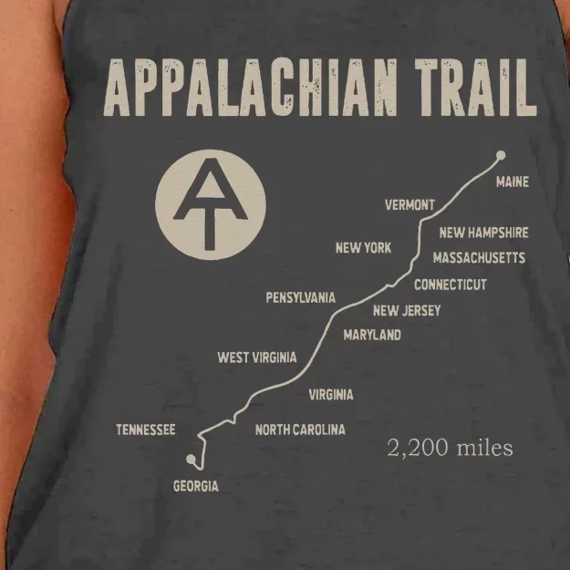 Thruh Hiker Appalachian Trail Hiking Women's Knotted Racerback Tank