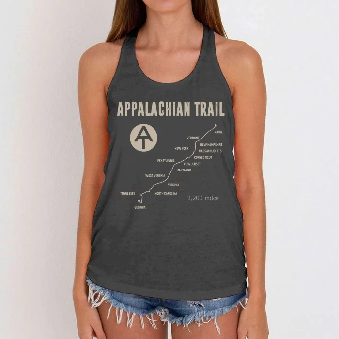 Thruh Hiker Appalachian Trail Hiking Women's Knotted Racerback Tank