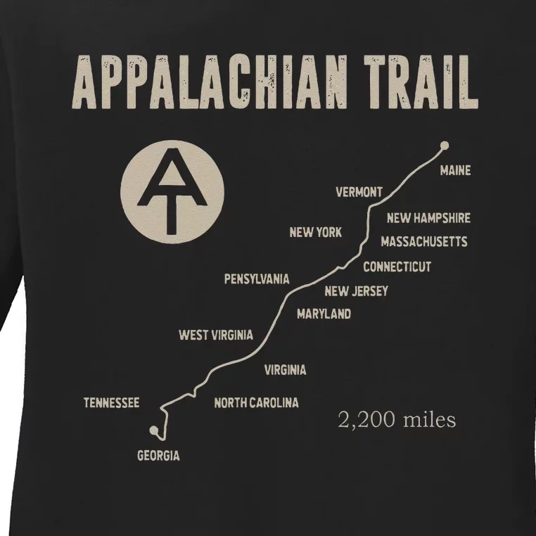 Thruh Hiker Appalachian Trail Hiking Ladies Long Sleeve Shirt