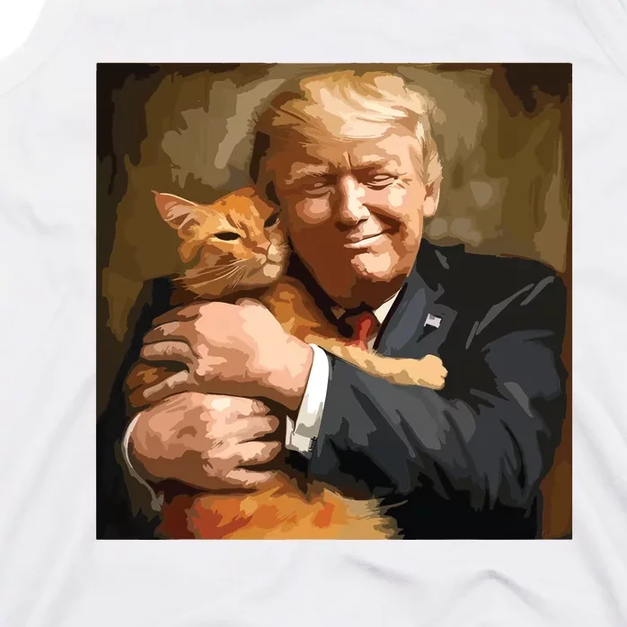 Trump Hugging An Orange Cat 2024 Tank Top