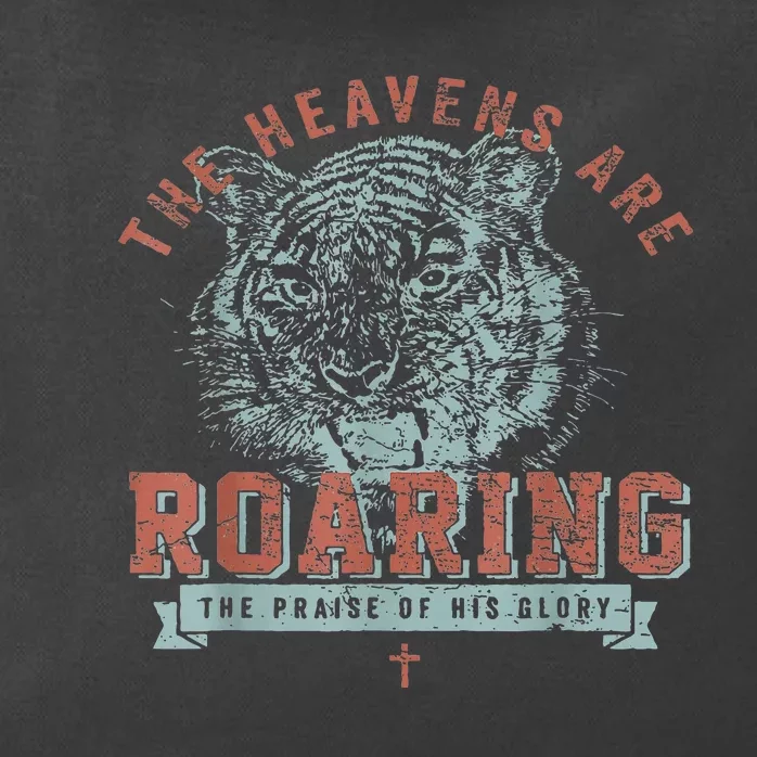 The Heavens Are Roaring Tiger Zip Tote Bag