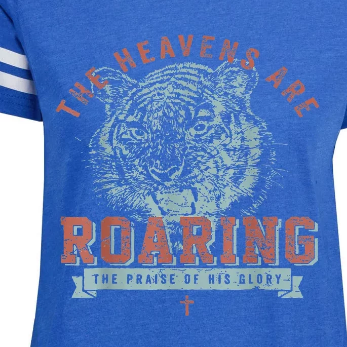 The Heavens Are Roaring Tiger Enza Ladies Jersey Football T-Shirt