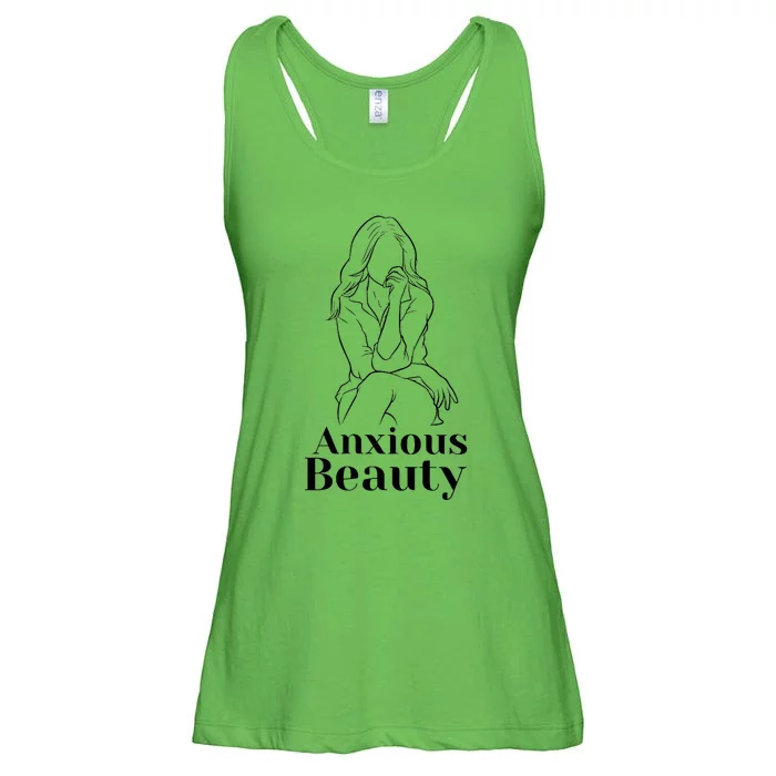 Tal Health Anxiety Aware Accept Beauty Art Ladies Essential Flowy Tank