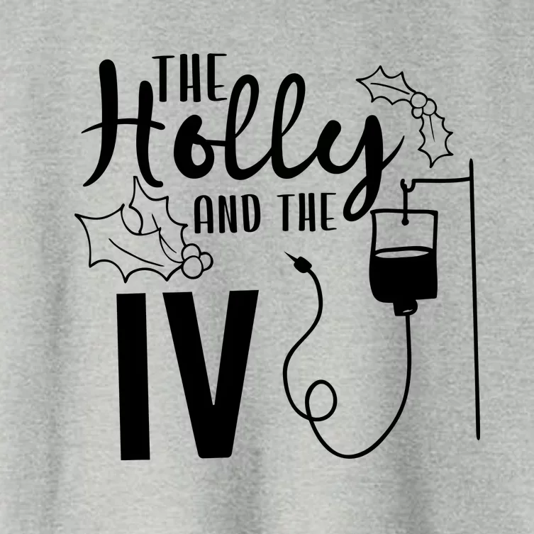 The Holly And Funny Nurse The Iv Women's Crop Top Tee