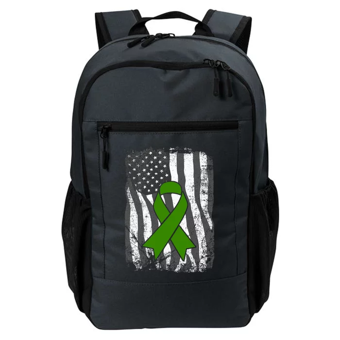 Tal Health Awareness Us Flag Ribbon Wear Green May Gift Daily Commute Backpack