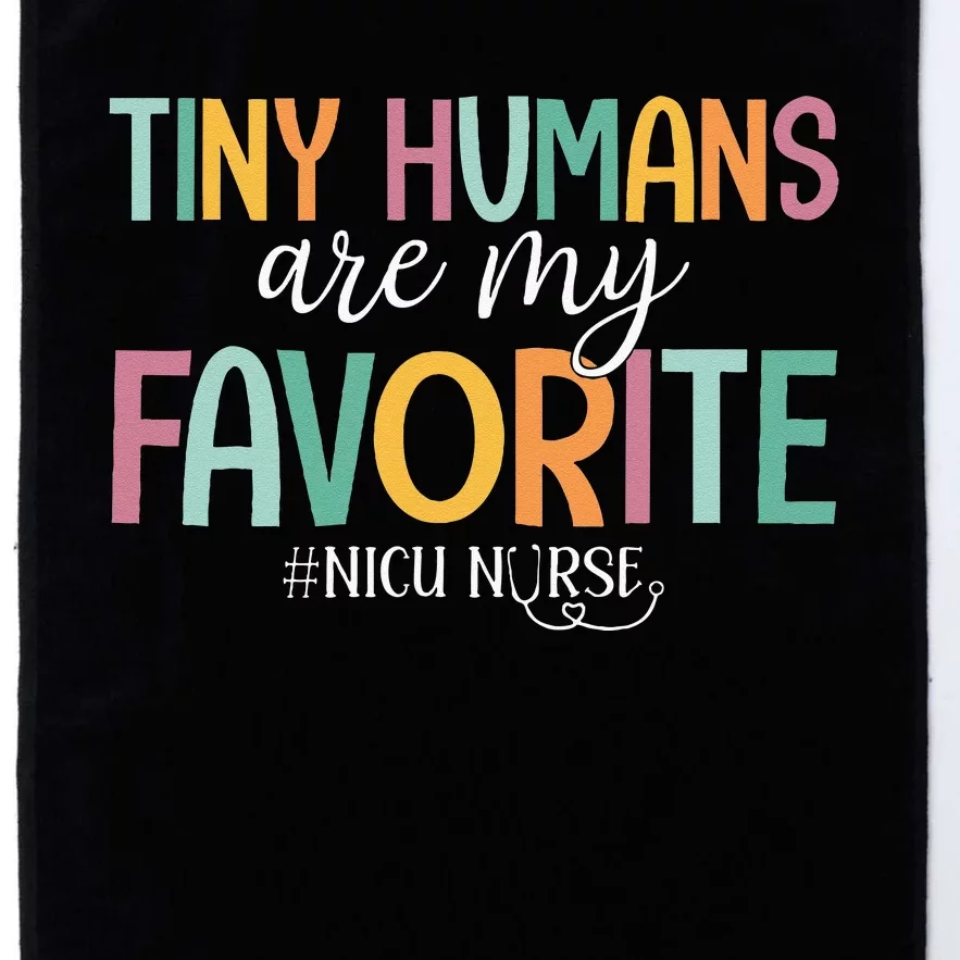 Tiny Humans Are My Favorite NICU Nurse Platinum Collection Golf Towel