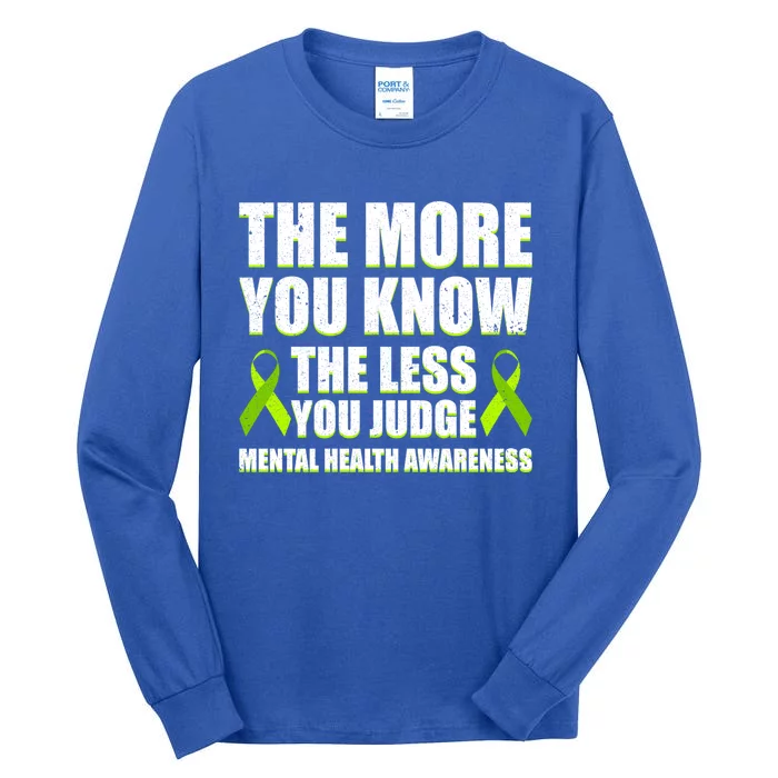 Tal Health Awareness Gift Ribbon Support May Month Gift Tall Long Sleeve T-Shirt