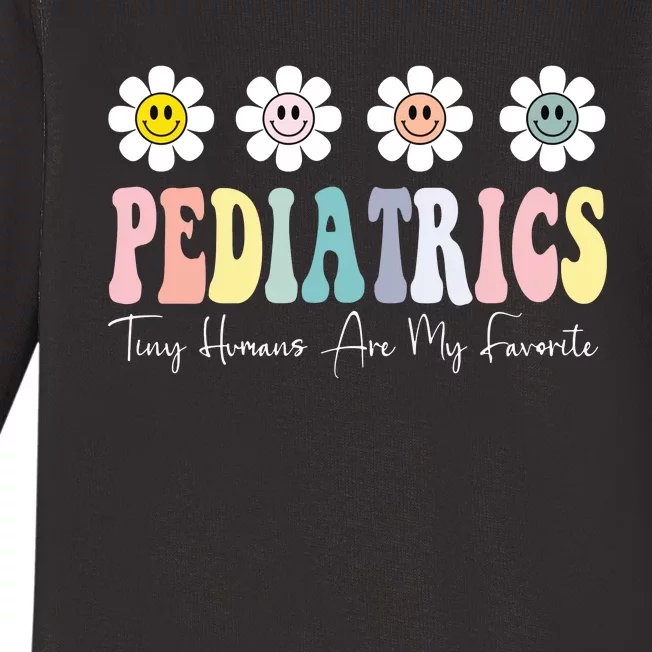 Tiny Humans Are My Favorite Pediatrics Nicu Peds Nurse Long Sleeve Baby Long Sleeve Bodysuit