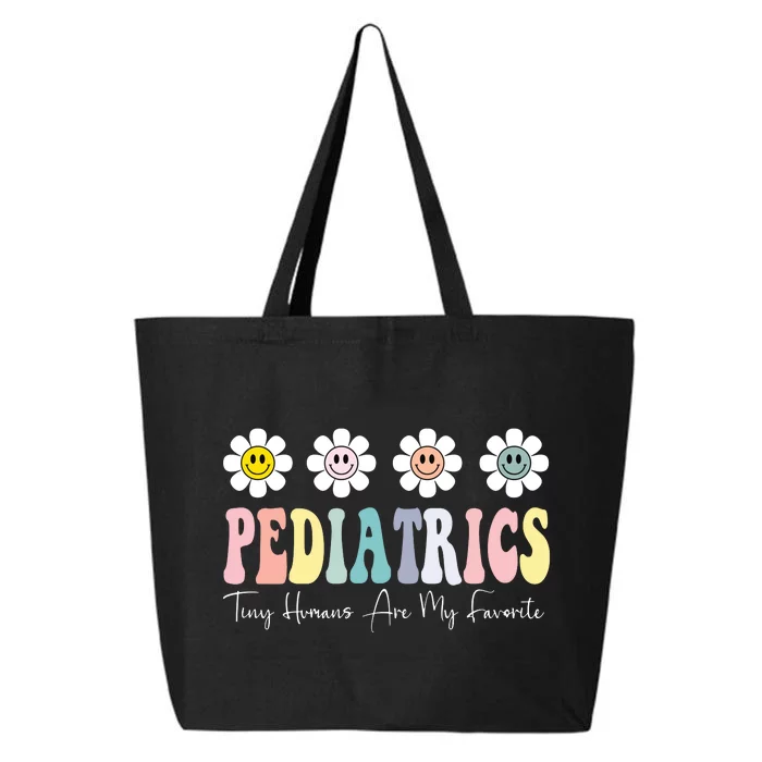 Tiny Humans Are My Favorite Pediatrics Nicu Peds Nurse Long Sleeve 25L Jumbo Tote