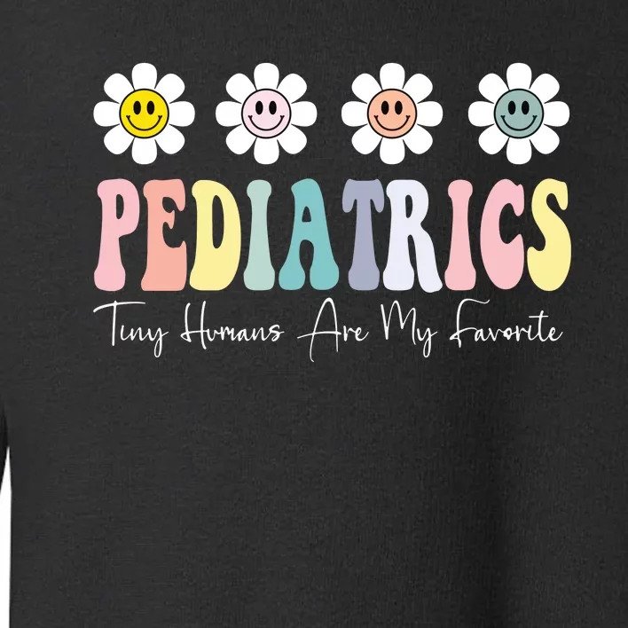 Tiny Humans Are My Favorite Pediatrics Nicu Peds Nurse Long Sleeve Toddler Sweatshirt