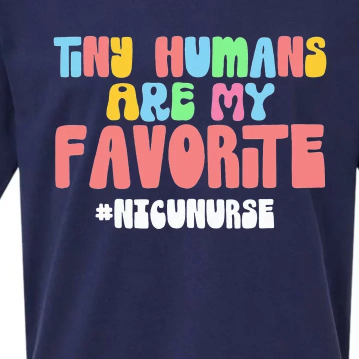 Tiny Humans Are My Favorite NICU Nurse Nursing Cute Cool Sueded Cloud Jersey T-Shirt