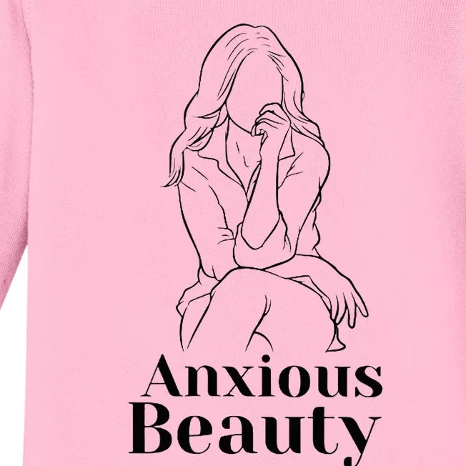 Tal Health Anxiety Aware Accept Beauty Art Baby Long Sleeve Bodysuit