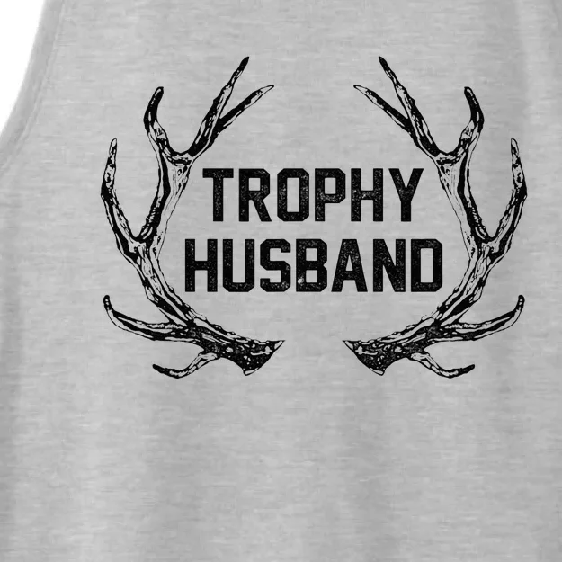 Trophy Husband Antler Ladies Tri-Blend Wicking Tank