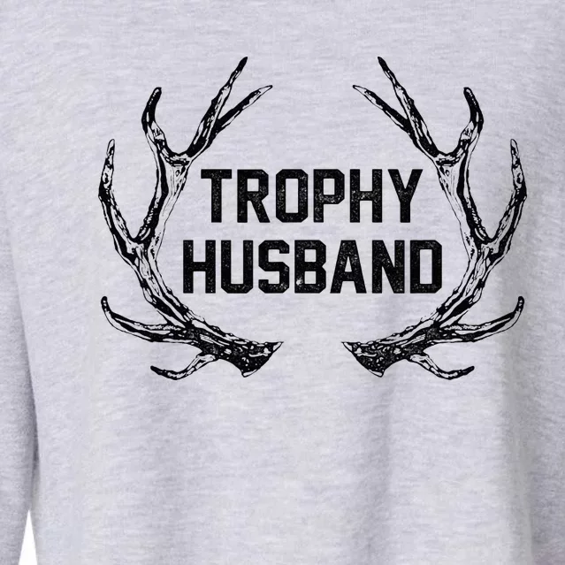 Trophy Husband Antler Cropped Pullover Crew