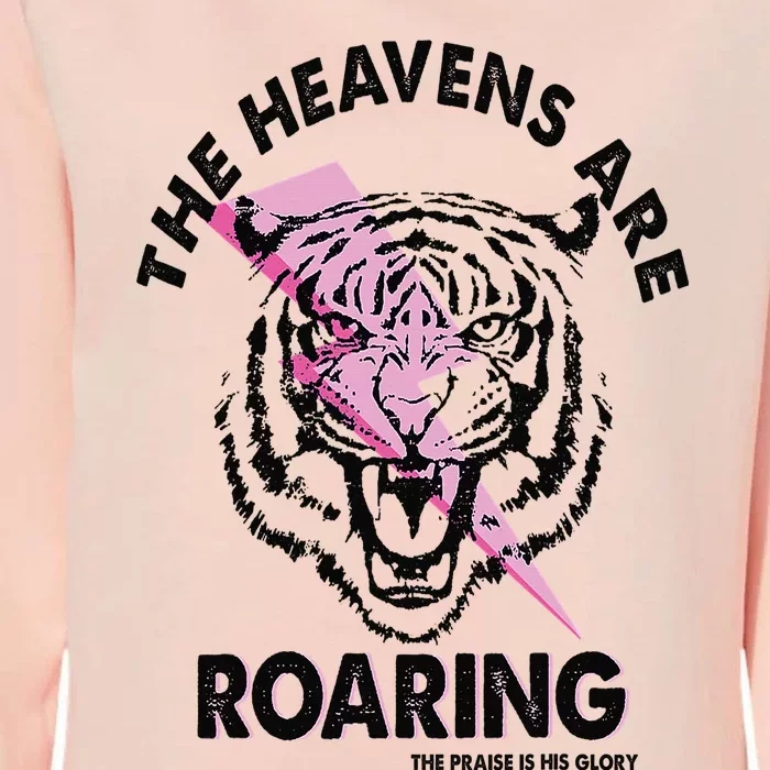 The Heavens Are Roaring Christian Womens California Wash Sweatshirt