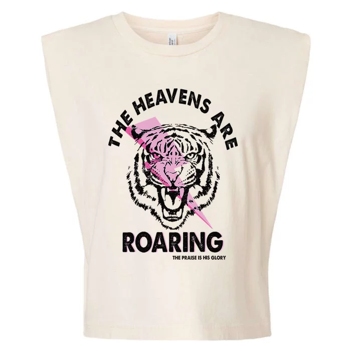 The Heavens Are Roaring Christian Garment-Dyed Women's Muscle Tee