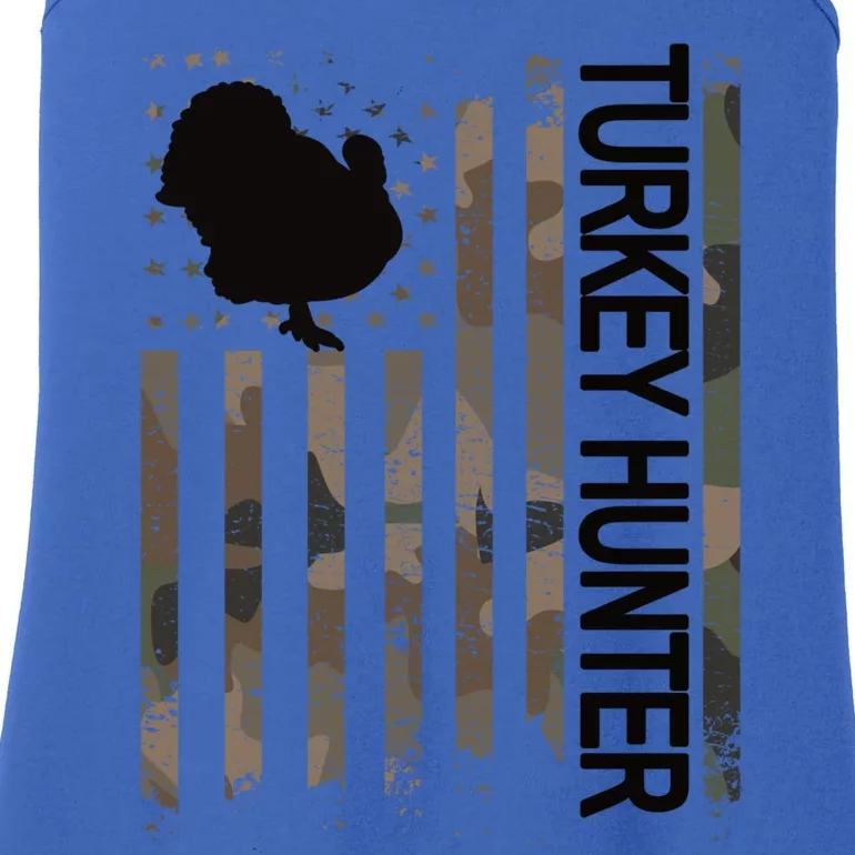 Turkey Hunter American Flag Turkey Hunting Lover Meaningful Gift Ladies Essential Tank