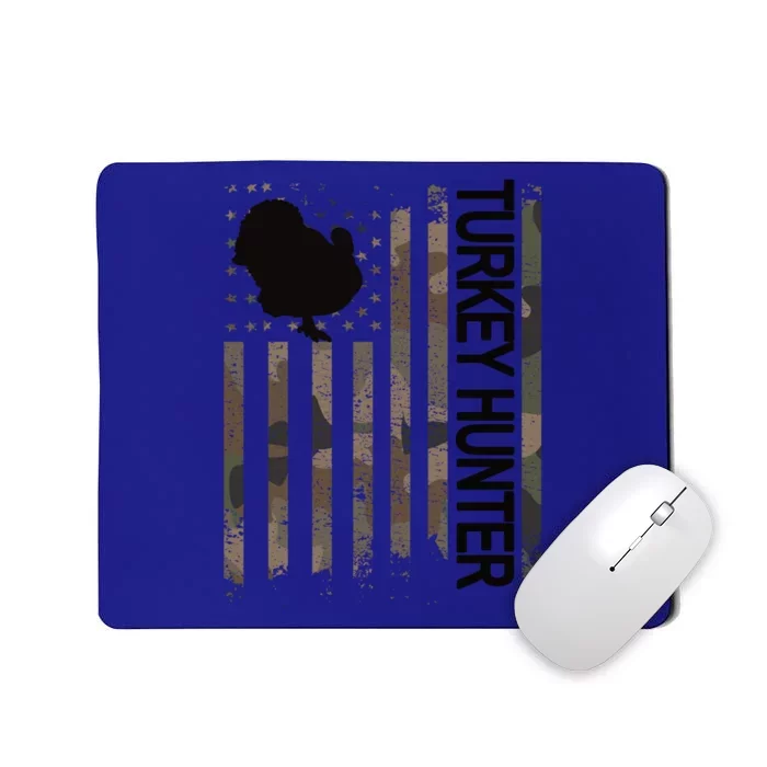 Turkey Hunter American Flag Turkey Hunting Lover Meaningful Gift Mousepad