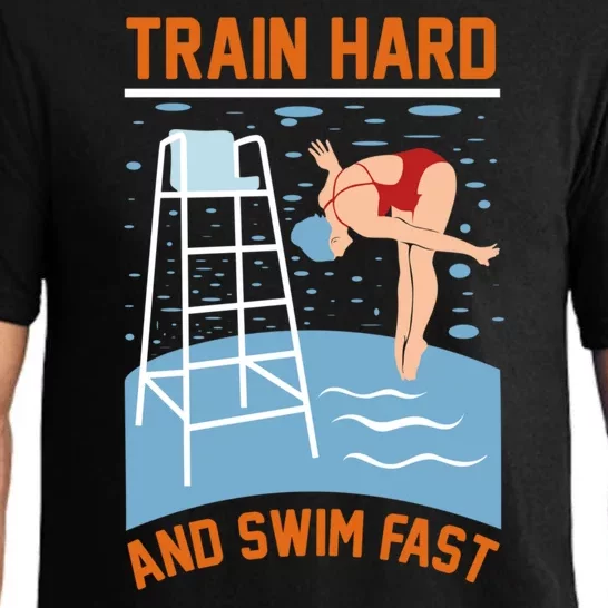 Train Hard And Swim Fast Pajama Set