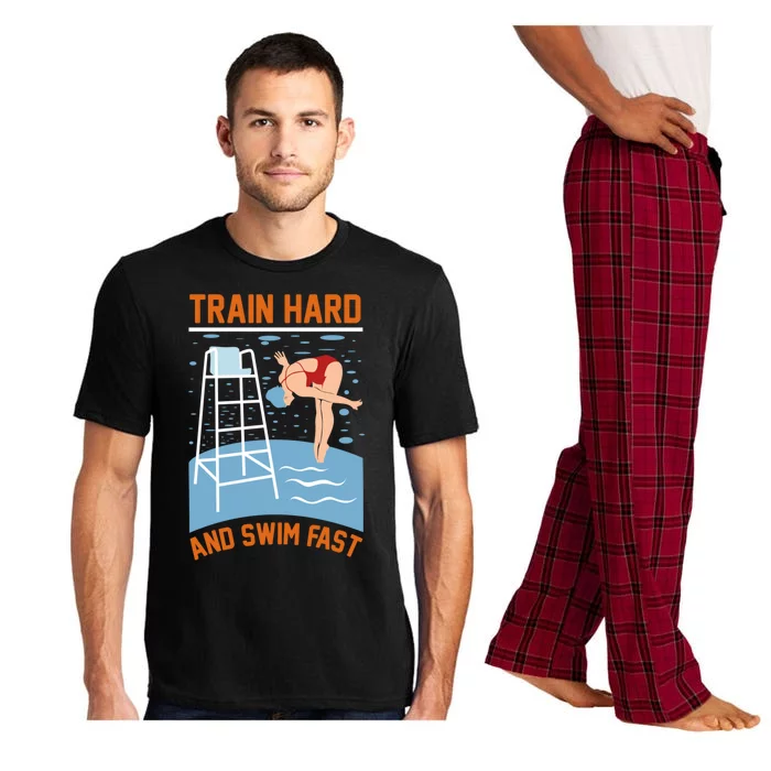 Train Hard And Swim Fast Pajama Set