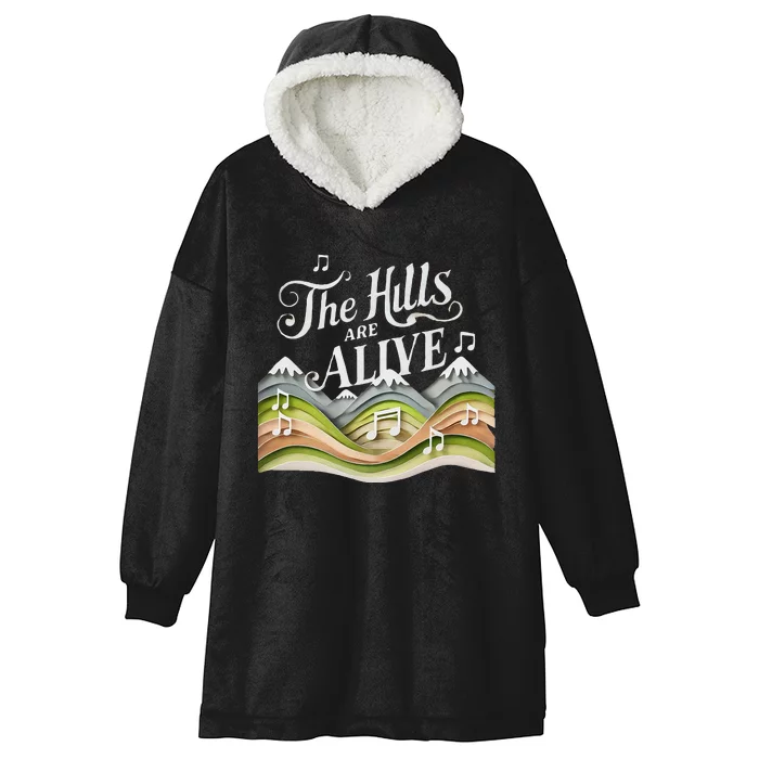 The Hills Are Alive Singing Theatre Sound Of Music Musical Hooded Wearable Blanket