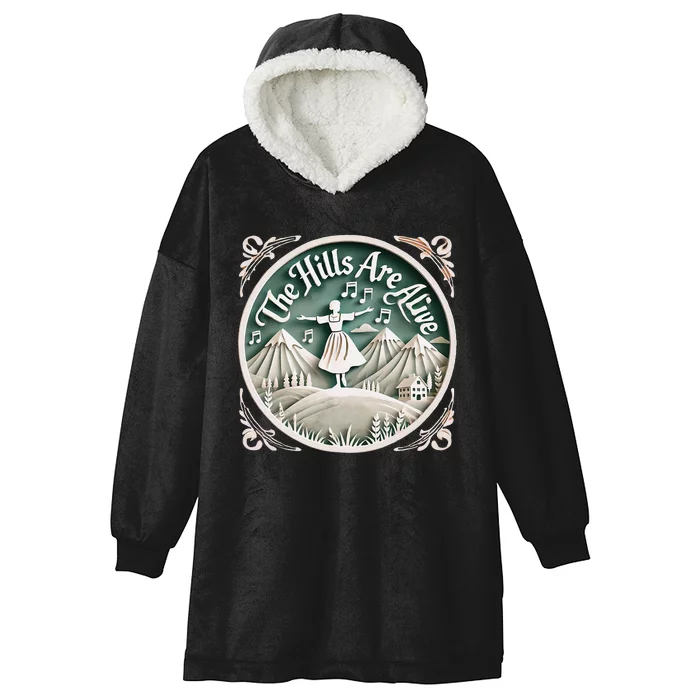 The Hills Are Alive Singing Theatre Sound Of Music Musical Hooded Wearable Blanket