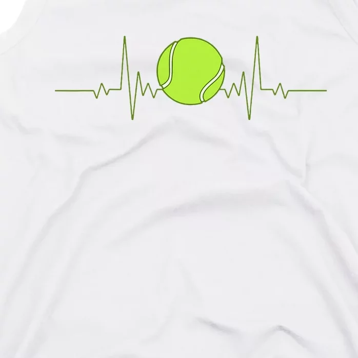 Tennis Heartbeat Art For Tennis Player Tank Top