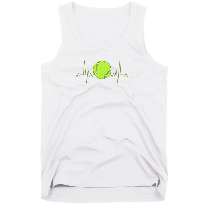 Tennis Heartbeat Art For Tennis Player Tank Top