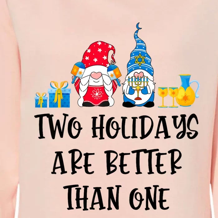 Two Holidays Are Better Than One Christmas Hanukkah Jewish Womens California Wash Sweatshirt