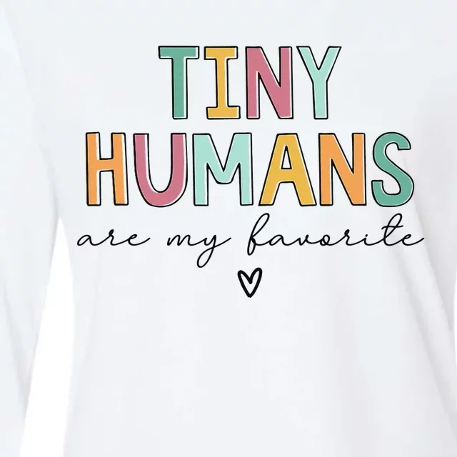 Tiny Humans Are My Favorite Womens Cotton Relaxed Long Sleeve T-Shirt