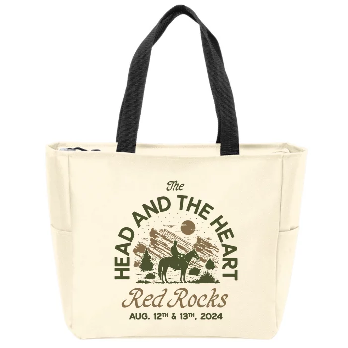 The Head And The Heart Red Rocks 2024 Event Zip Tote Bag