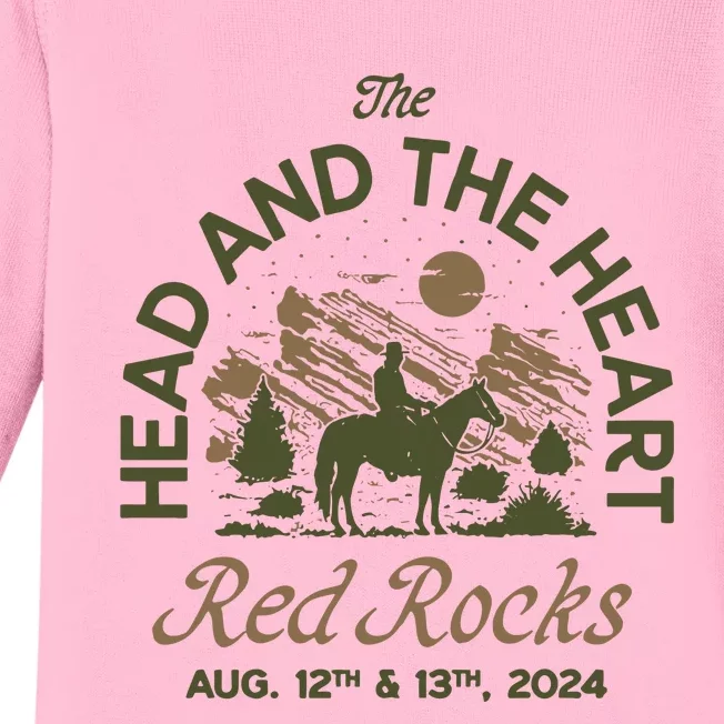 The Head And The Heart Red Rocks 2024 Event Baby Long Sleeve Bodysuit