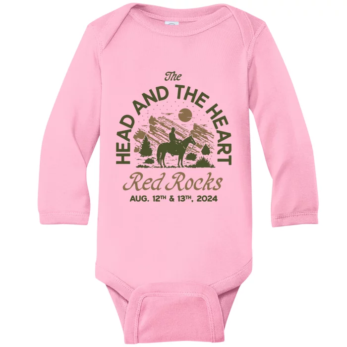 The Head And The Heart Red Rocks 2024 Event Baby Long Sleeve Bodysuit