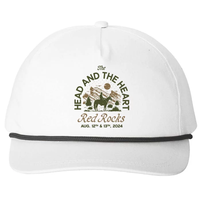 The Head And The Heart Red Rocks 2024 Event Snapback Five-Panel Rope Hat