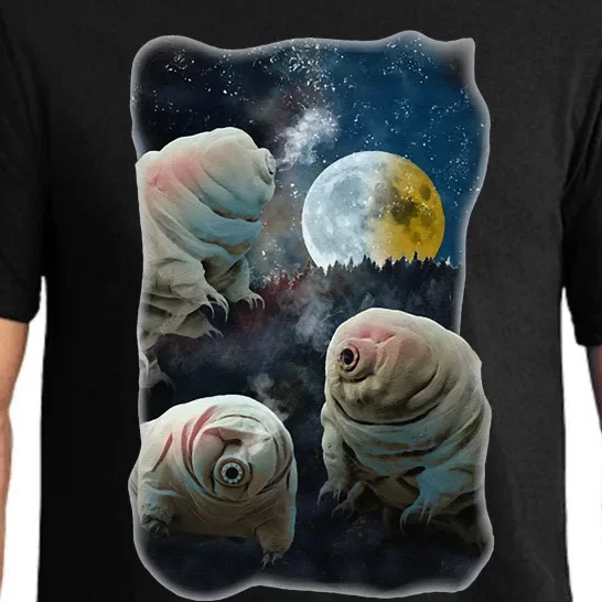 Tardigrades Howling At Moon Funny Tardigrade Lovers Costume Pajama Set