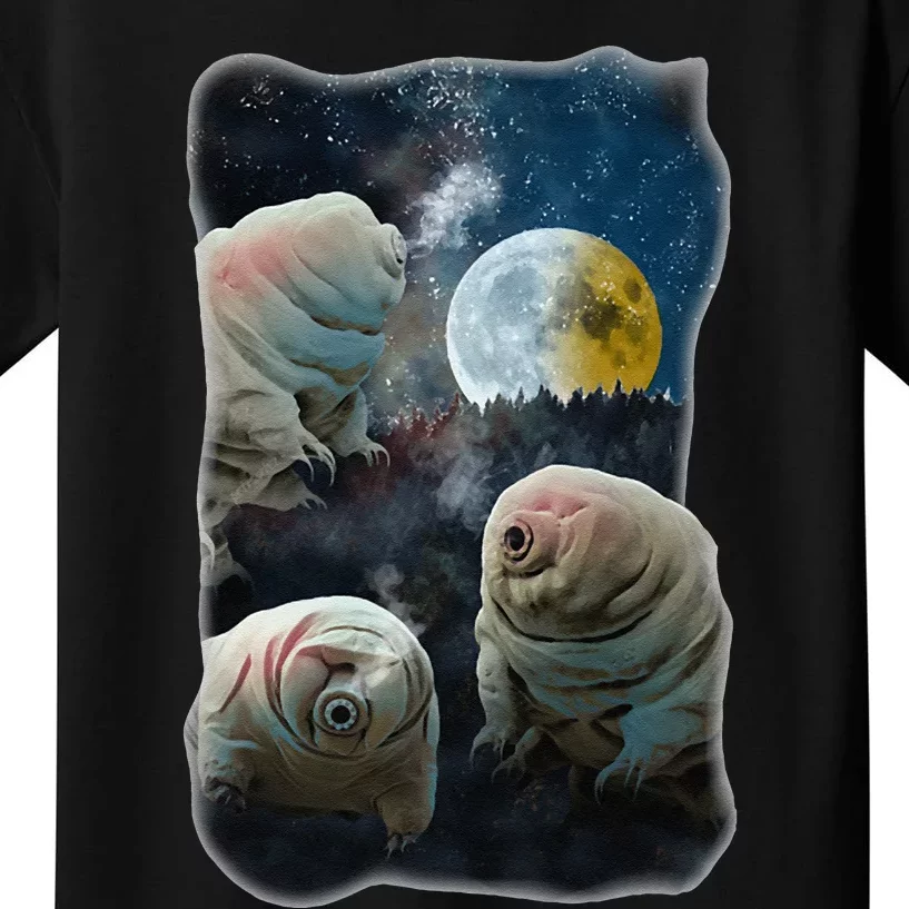 Tardigrades Howling At Moon Funny Tardigrade Lovers Costume Kids T-Shirt