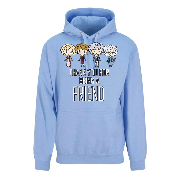 Thank You For Being A Friend Unisex Surf Hoodie