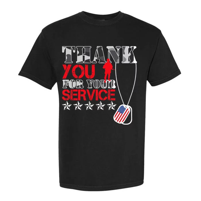 Thank You For Your Service Garment-Dyed Heavyweight T-Shirt